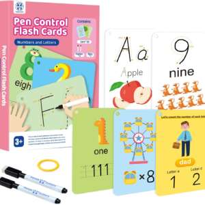 Numbers & Alphabet Ages 3-5 Write and Wipe ABC Letter Tracing Practice
